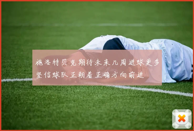 施洛特贝克期待未来几周进球更多坚信球队正朝着正确方向前进